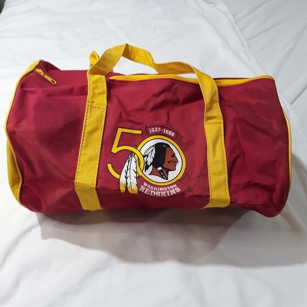 Vintage 86's Red Skins 50th Anniversary New Bag Zippered Duffle/ Gym Red…